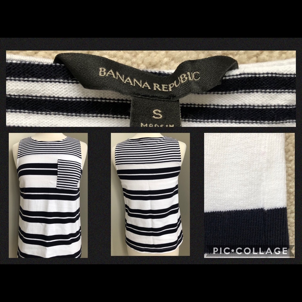 Banana Republic Black/White Top